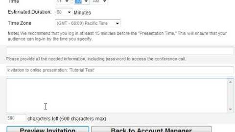 InstantPresenter Web Conferencing Invitation Tutorial