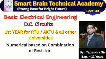 Numerical Combination of Resistor #dccircuits #basicelectricalengineering #bee #electricalcircuit