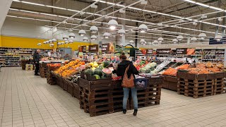supermarket prices in Vilnius Lithuania