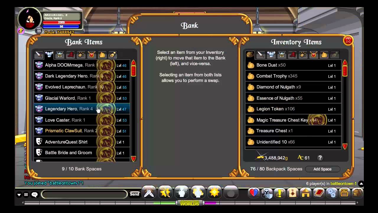 Aqw Free Lvl 55 account YouTube