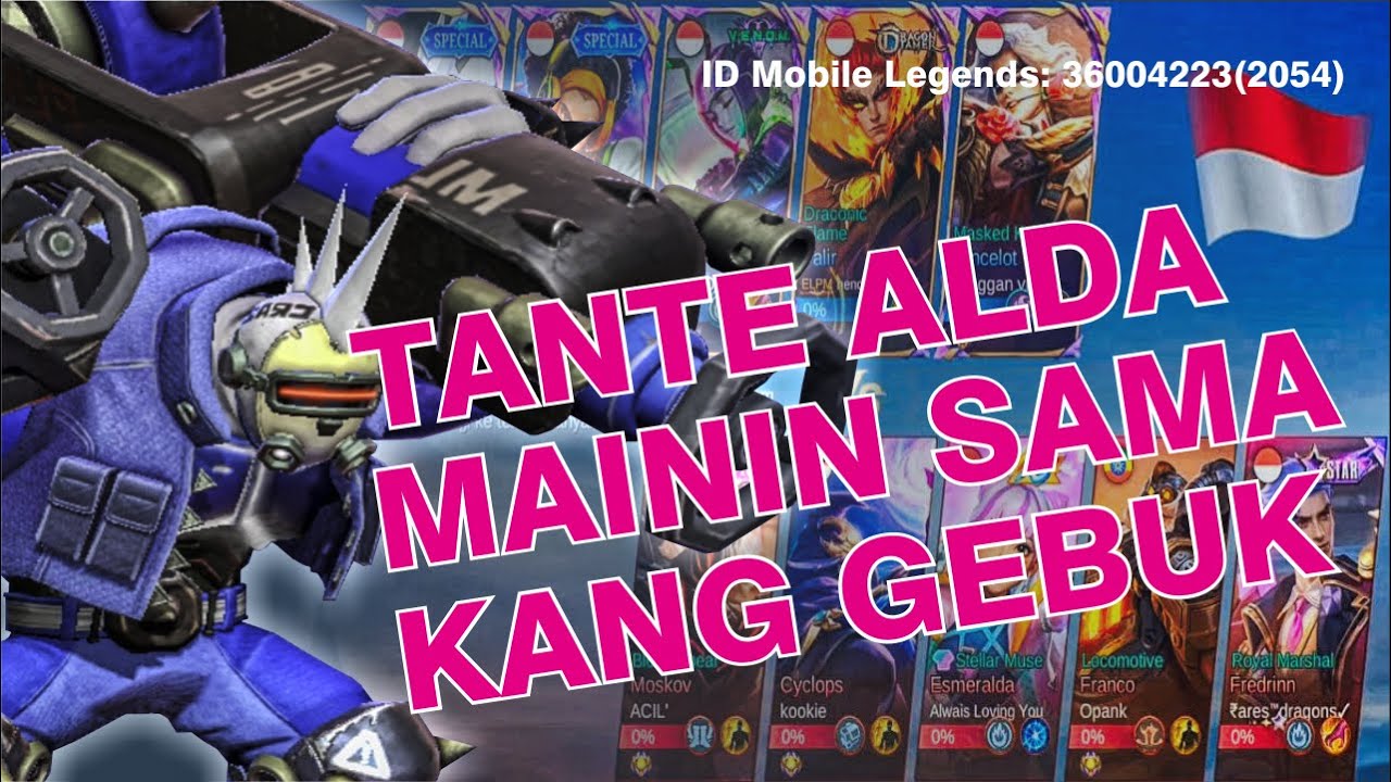 MLBB [COMEBACK] Grock Kang Gebuk Main Sama Tante Alda