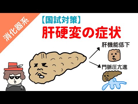 【国試対策】肝硬変と門脈圧亢進症の症状の覚え方