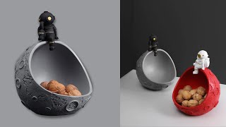 DIY Decorative Moon key bowl with Cement | Unique decor Idea
