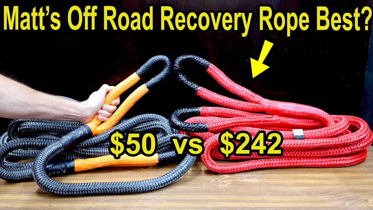 1×30ft Recovery & Tow Rope Strap,Kinetic Energy Rope,Offroad Power Stretch  Snatch Rope,Heavy-Duty Vehicle Recovery Rope,for Jeep car Truck ATV UTV