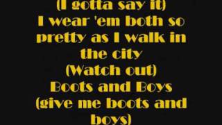 Kesha-Boots and Boys-with lyrics(+on screen)