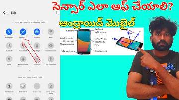 How to turn off Android mobile sensor how to check sensor mobile Android 2022 Telugu