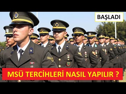 MSÜ 2022 TERCİHLERİ NASIL YAPILIR? (MSÜ TERCİHLERİ BAŞLADI) (GÖRÜNTÜLÜ ANLATIM)