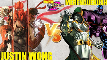 MvC2 Mvci Umvc3 JUSTIN WONG vs MERENGUEKUSH (Low Mid Tiers) pt 1