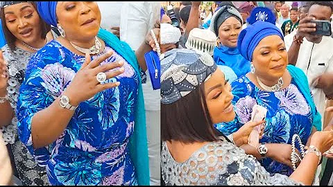 Femi Adebayo, Kemi Afolabi, Mercy Aigbe,Her Husband Dance & Shower Money On Odunlade Adekola's Mom