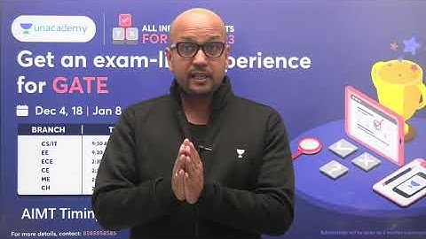 All India Mock Test 2023 || Vivek Gupta || #gate2023 #unacademy