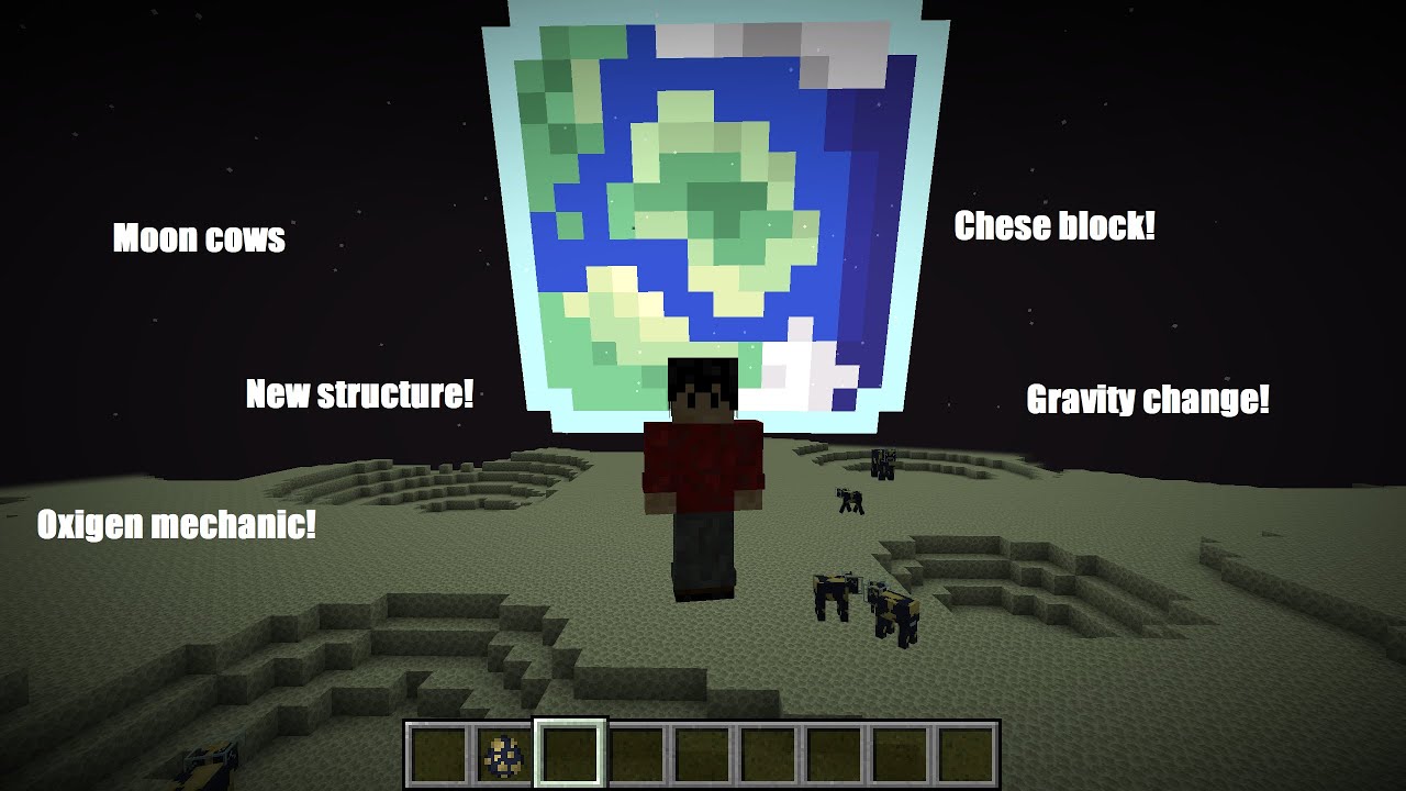 Minecraft How to get to the moon in the April Fools update YouTube