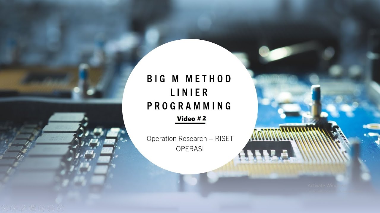 Metode Big M Linier Programming Riset Operasi Video #2 - YouTube