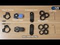 Установка Крепление для смартфона на трубчатый руль - Quad Lock® Motorcycle Handlebar Mount / PRO