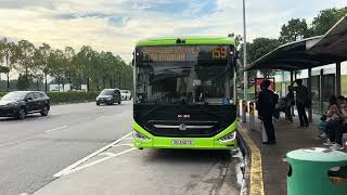 SBS Transit Zhongtong LCK6126EVG N12 [SG3407D] on Service 159 departing Bus Stop 54101