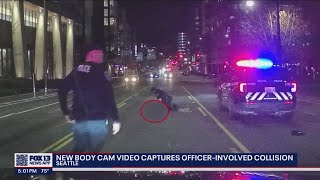 New body cam footage captures moments when officer hit and killed pedestrian | FOX 13 Seattle