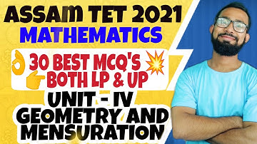 Geometry Assam TET Important Questions| Assam TET mathematics | Assam TET 2021