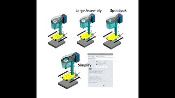 Improving Assembly Performance in SolidWorks: (Speedpak, Simplify, Large Assembly, Performance Eval)