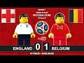 England vs Belgium 0-1 • World Cup 2018 (28/06/2018) All Goals Highlights Lego Football