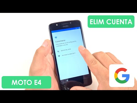Eliminar Cuenta de Google Motorola Moto E4