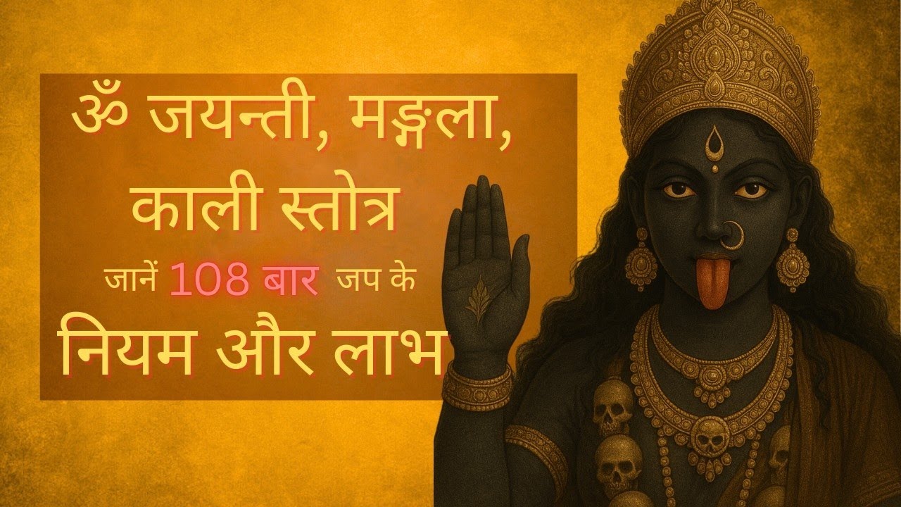 आपका जीवन बदल जाएगा अगर आप ॐ जयंती मंगला काली का जाप 108 बार करें  | Maha Kali Mantra |