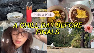 A chill day before finals week | Make a wish, take some photo, try a new restaurant