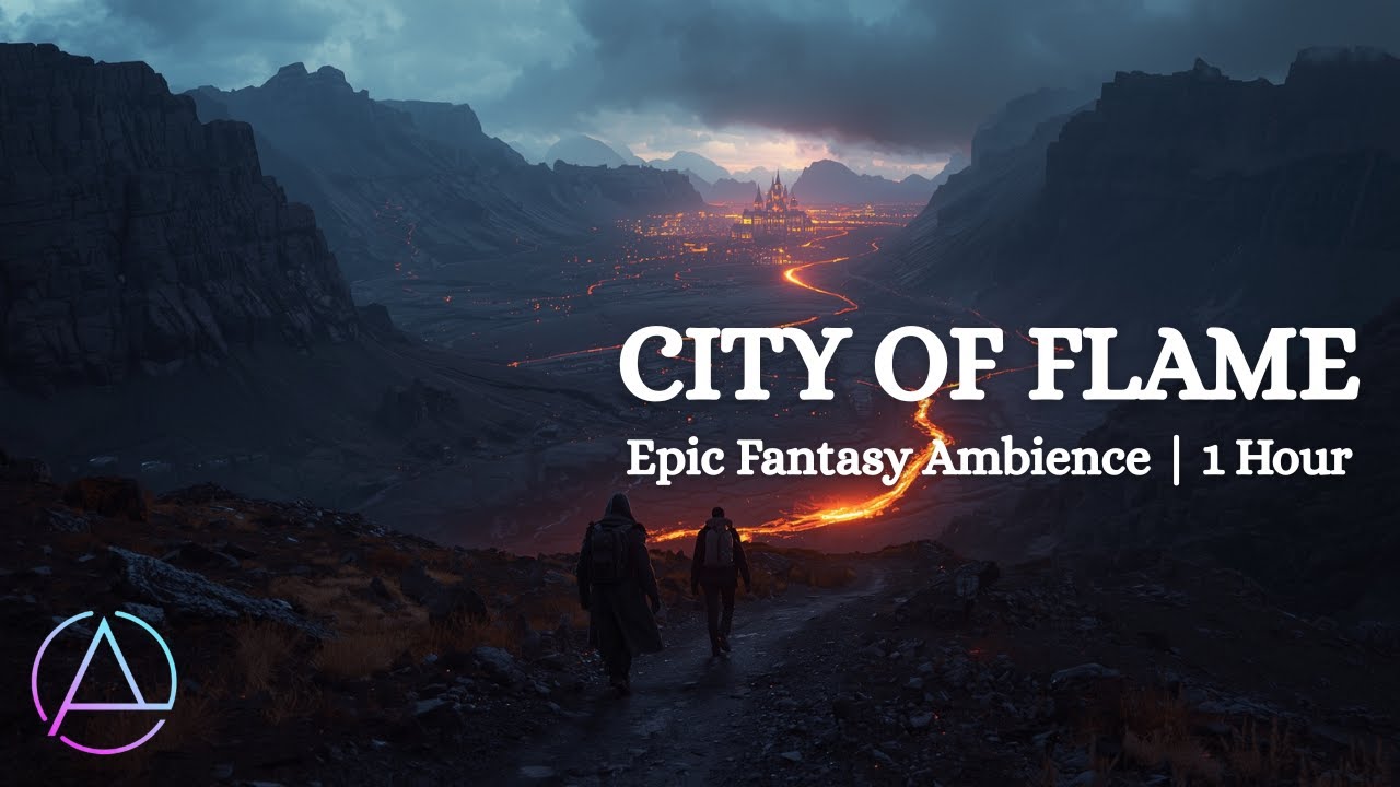 Journey to the City of Flame – Epic Fantasy Ambient Music (1 Hour)