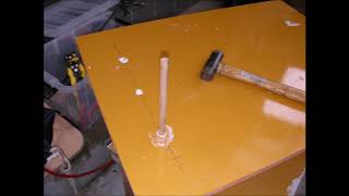 折り畳み式　作業台の製作 18 1022