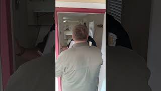 Armed security refuses entry to citizens refusing illegal search at White Springs Council meeting.
