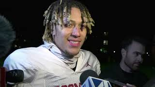 11/20/2023 Oklahoma DB Billy Bowman post practice (TCU Week)