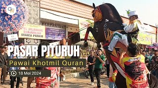 Atraksi awal Pawai Khotmil Quran Desa Pituruh di Pasar Pituruh 18 Mei 2024