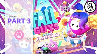 First Ever Win! | Fall Guys Solo Gameplay | No Commentary | Free To Play Season 1 Part 3