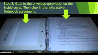 interactive notebook set up  video