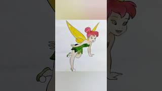 TinkerBell colouring video #shorts
