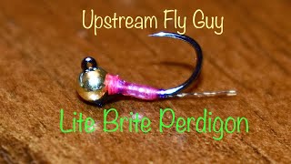 Lite Brite Pink Perdigon - Fly Tying Tutorial, Euro Nymph