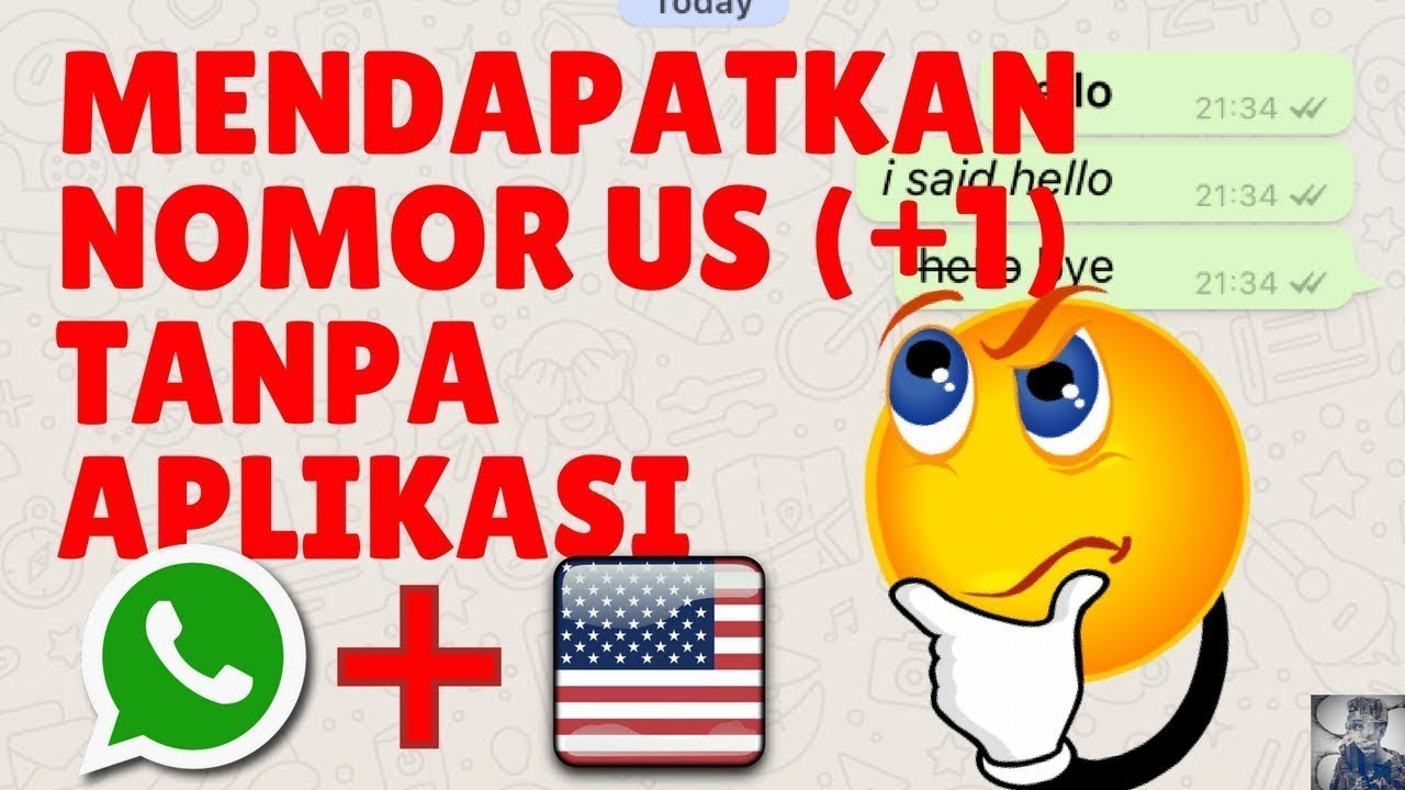 Cara Mendapatkan Whatsapp Nomor Luar Negeri (Amerika) Tanpa Aplikasi