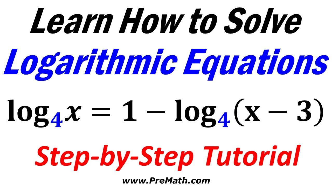solve log equation step by step