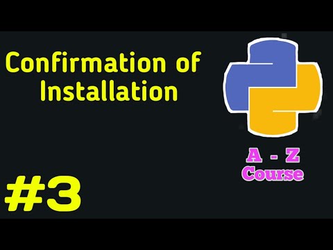 Confirm installation of python
