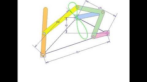 Six bar linkage for oscillation 1