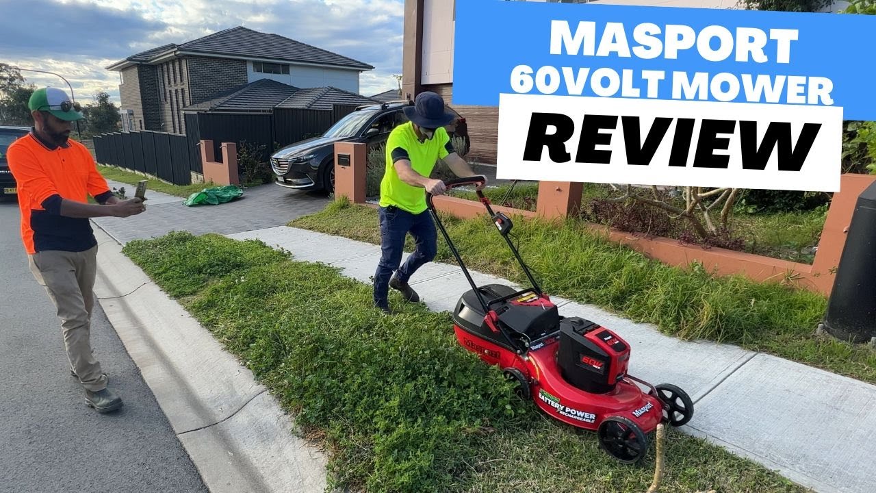 Will it cut thick weeds? Masport 60 Volt ST19 Battery Lawn Mower Review -  YouTube