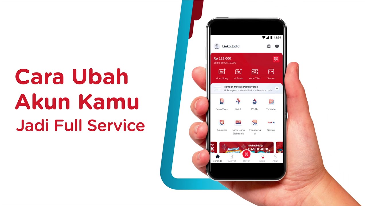 Cara Upgrade Full Service | LinkAja