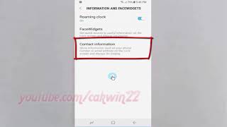 Android Nougat : How to add Contact information on Samsung Galaxy S8 lock screen screenshot 5