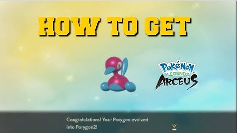 HOW TO EVOLVE PORYGON INTO PORYGON2 IN POKEMON LEGENDS (ARCEUS HOW TO GET PORYGON2)