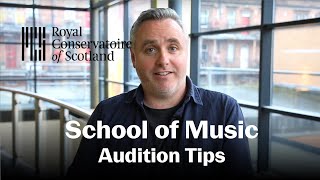 School of Music audition tips with Matthew McAllister