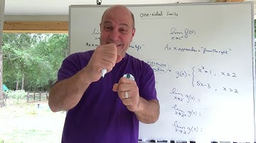 Calculus 1, Ch 2.4, One-sided limits