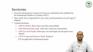 Lecture 2 - Key Terminologies in EXIM Trade