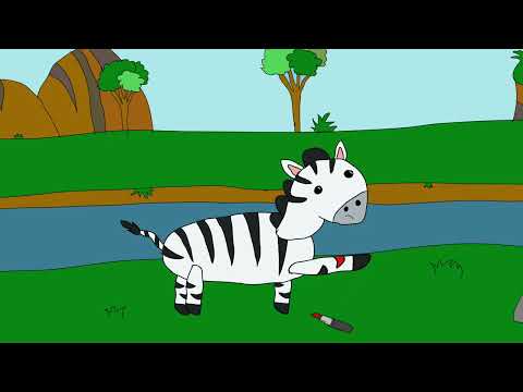 Cartoon Zebra Transparent