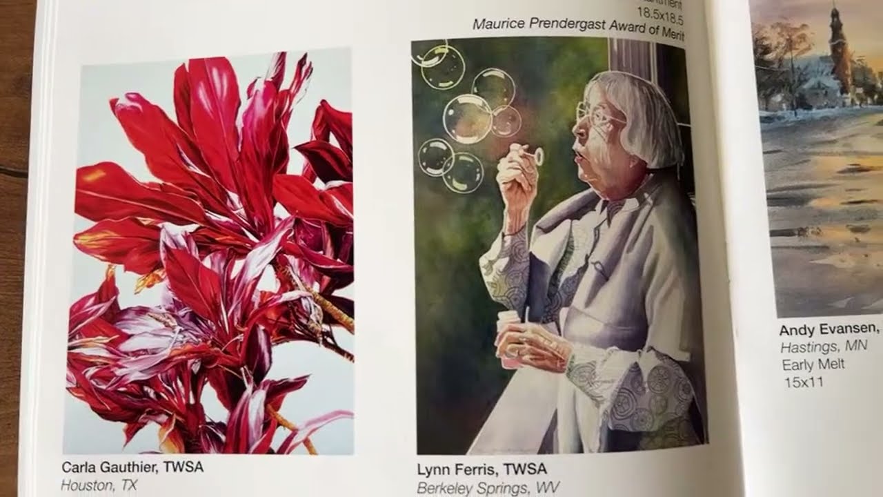 Transparent Watercolor Society 2025 Catalog Flip Through - YouTube