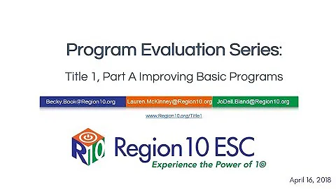 Program Evaluation Series  Parent and Family Engagement Policy and Programs