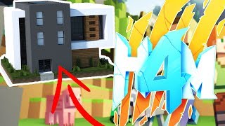 NICEST MODERN HOUSE - HOW TO MINECRAFT SEASON 4 SMP (H4M) #8 | JeromeASF