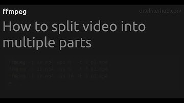 How to split video into multiple parts  #ffmpeg